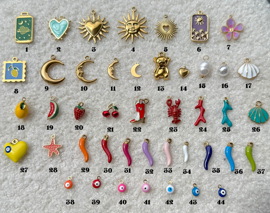 Collier chaîne & charm's - Personnalisable
