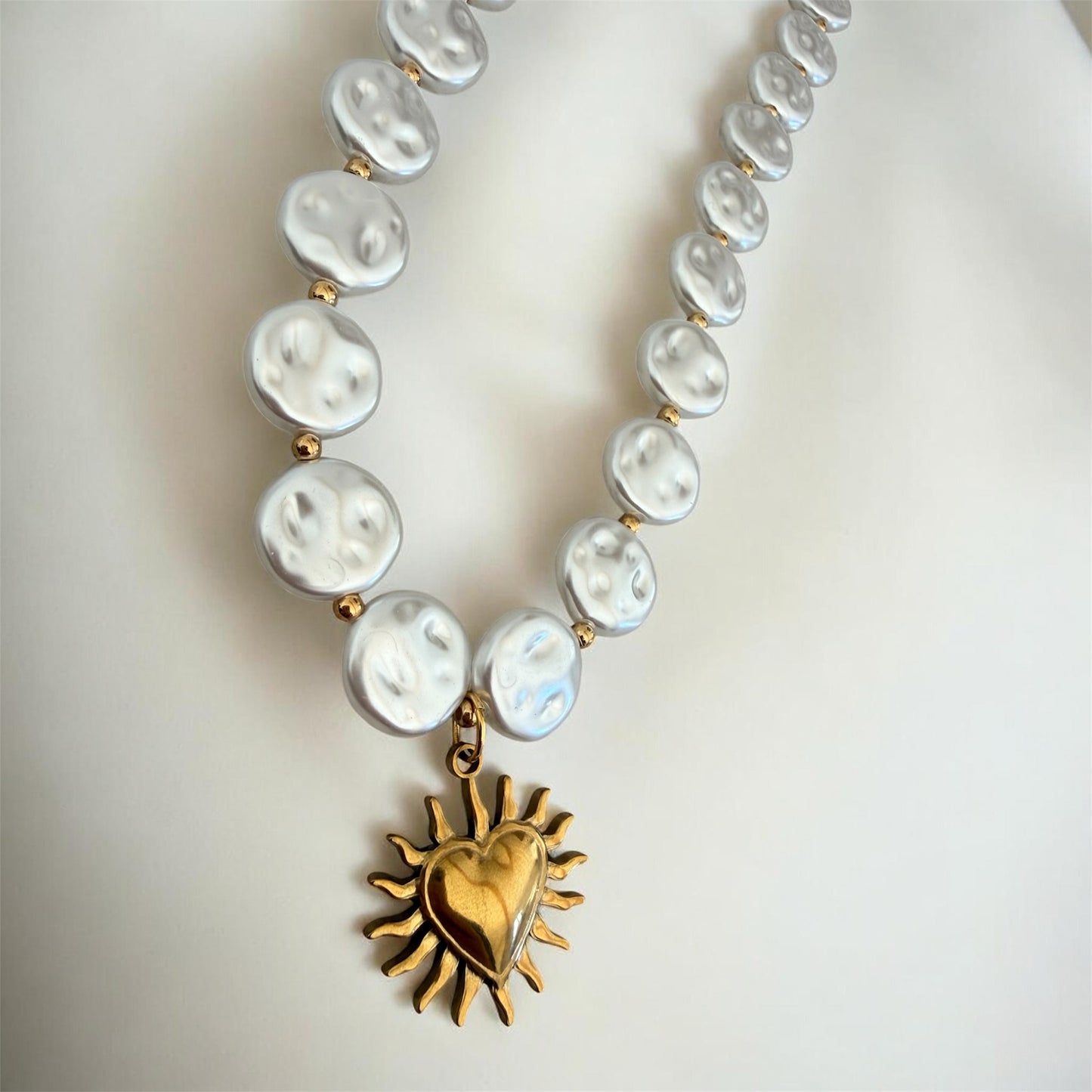 Collier amour nacré