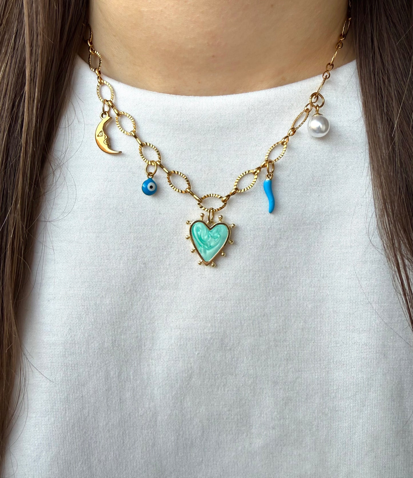 Collier chaîne & charm's - Personnalisable