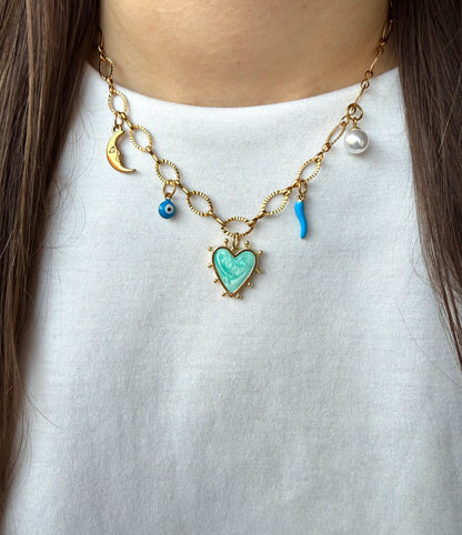 Collier chaîne & charm's - Personnalisable