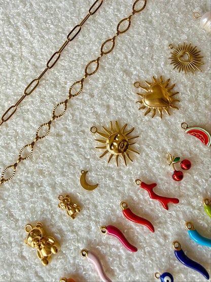 Collier chaîne & charm's - Personnalisable