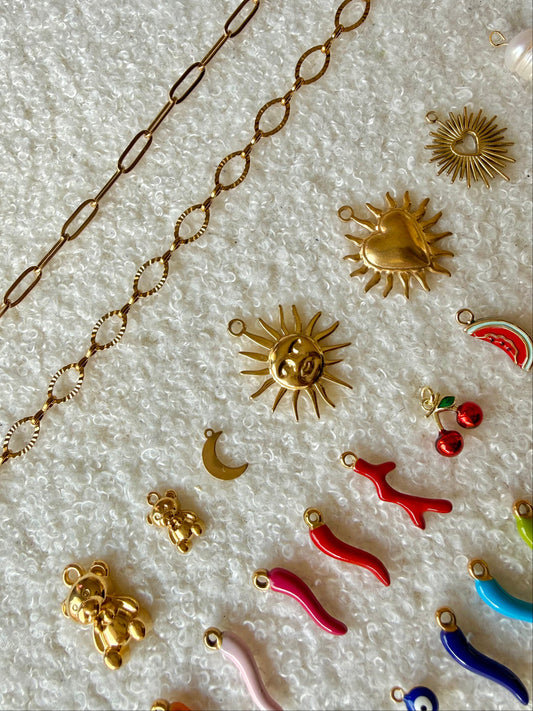 Collier chaîne & charm's - Personnalisable