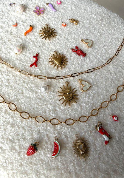 Collier chaîne & charm's - Personnalisable