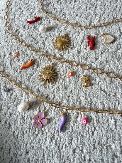 Collier chaîne & charm's - Personnalisable