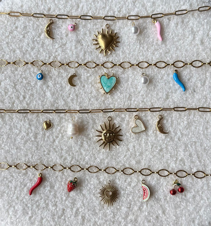 Collier chaîne & charm's - Personnalisable