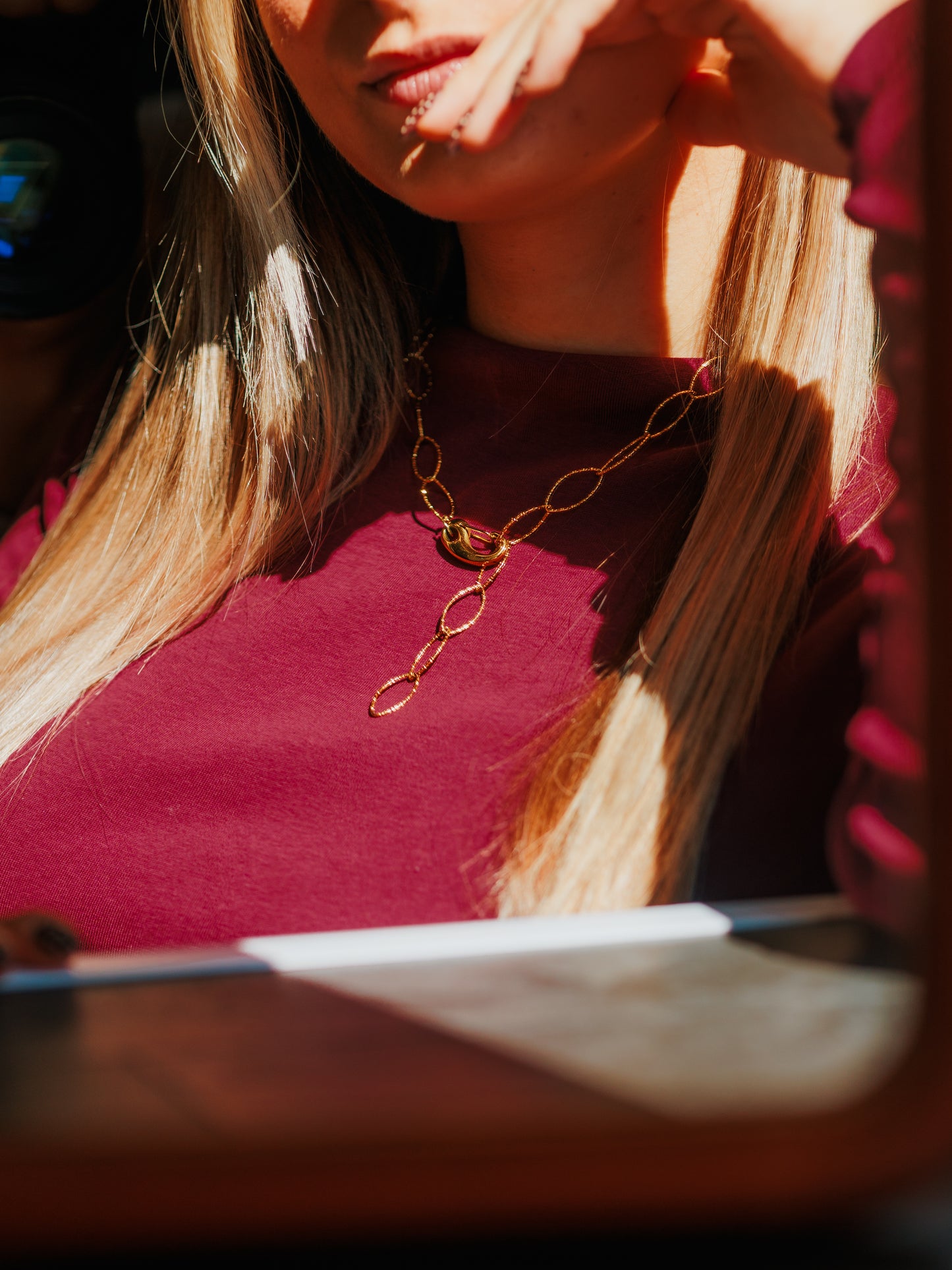 Collier Baiser doré