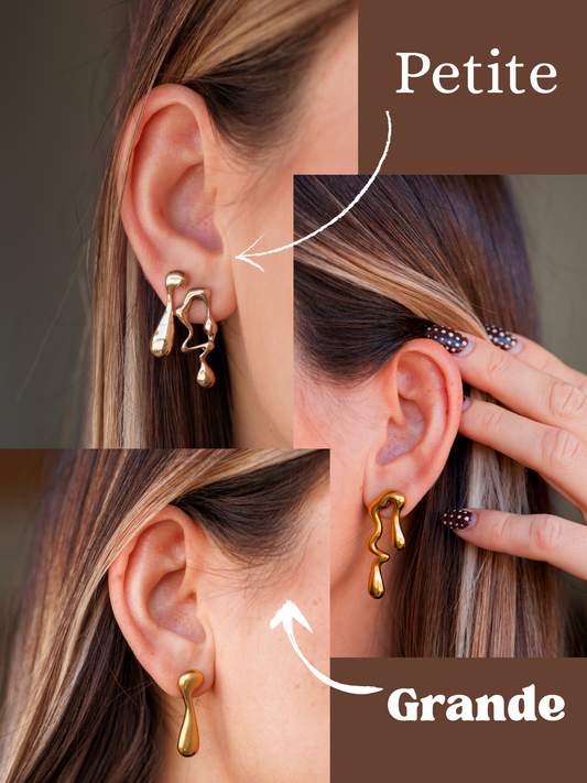 Boucles d'oreilles - Duo asymétrique Vénus