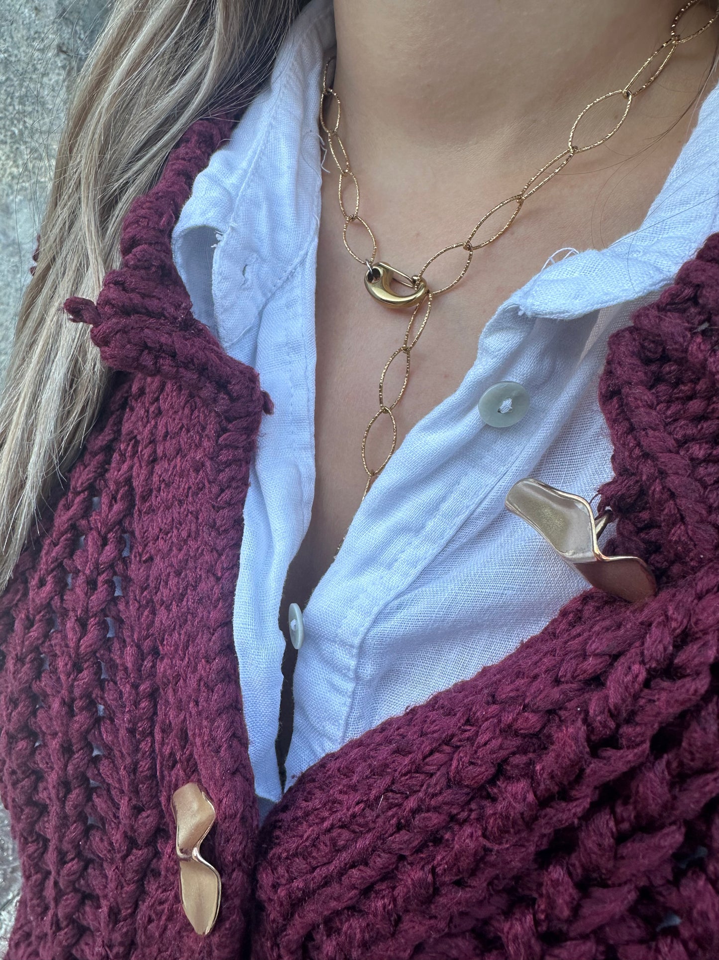 Collier Baiser doré